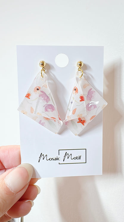Handkerchief dangle earrings (Summer)
