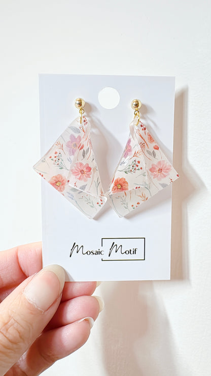 Handkerchief dangle earrings (Summer)