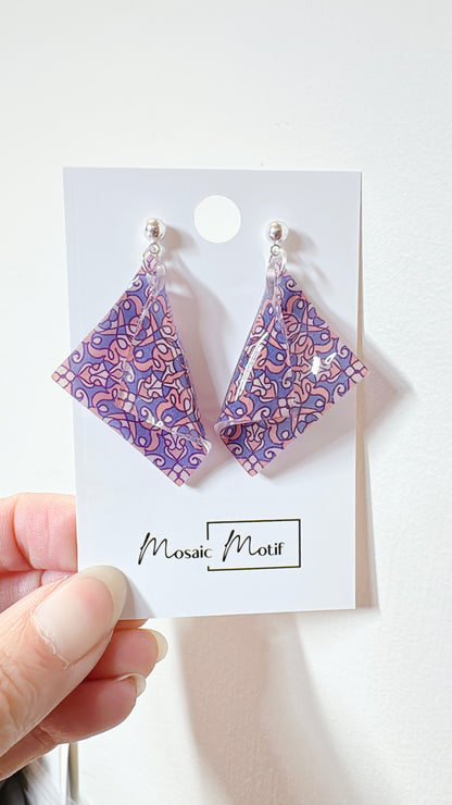 Handkerchief dangle earrings (Vintage)