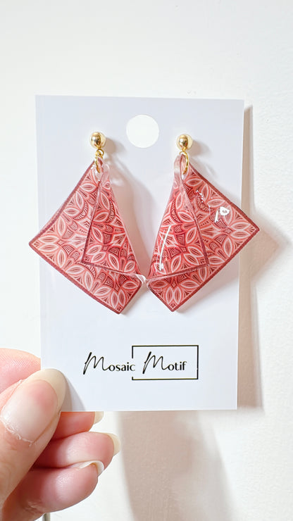 Handkerchief dangle earrings (Vintage)