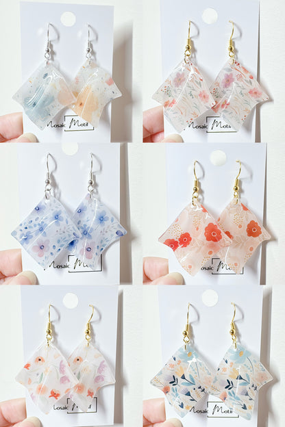Handkerchief dangle earrings (Summer)