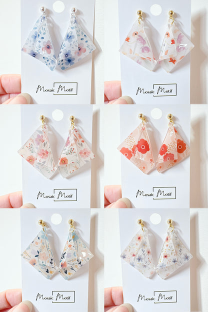 Handkerchief dangle earrings (Summer)