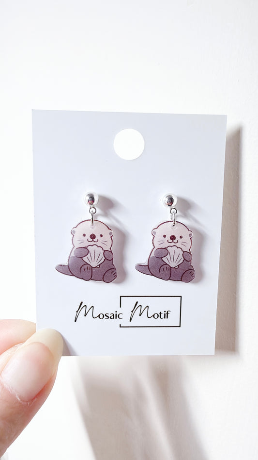 Animals dangle earrings