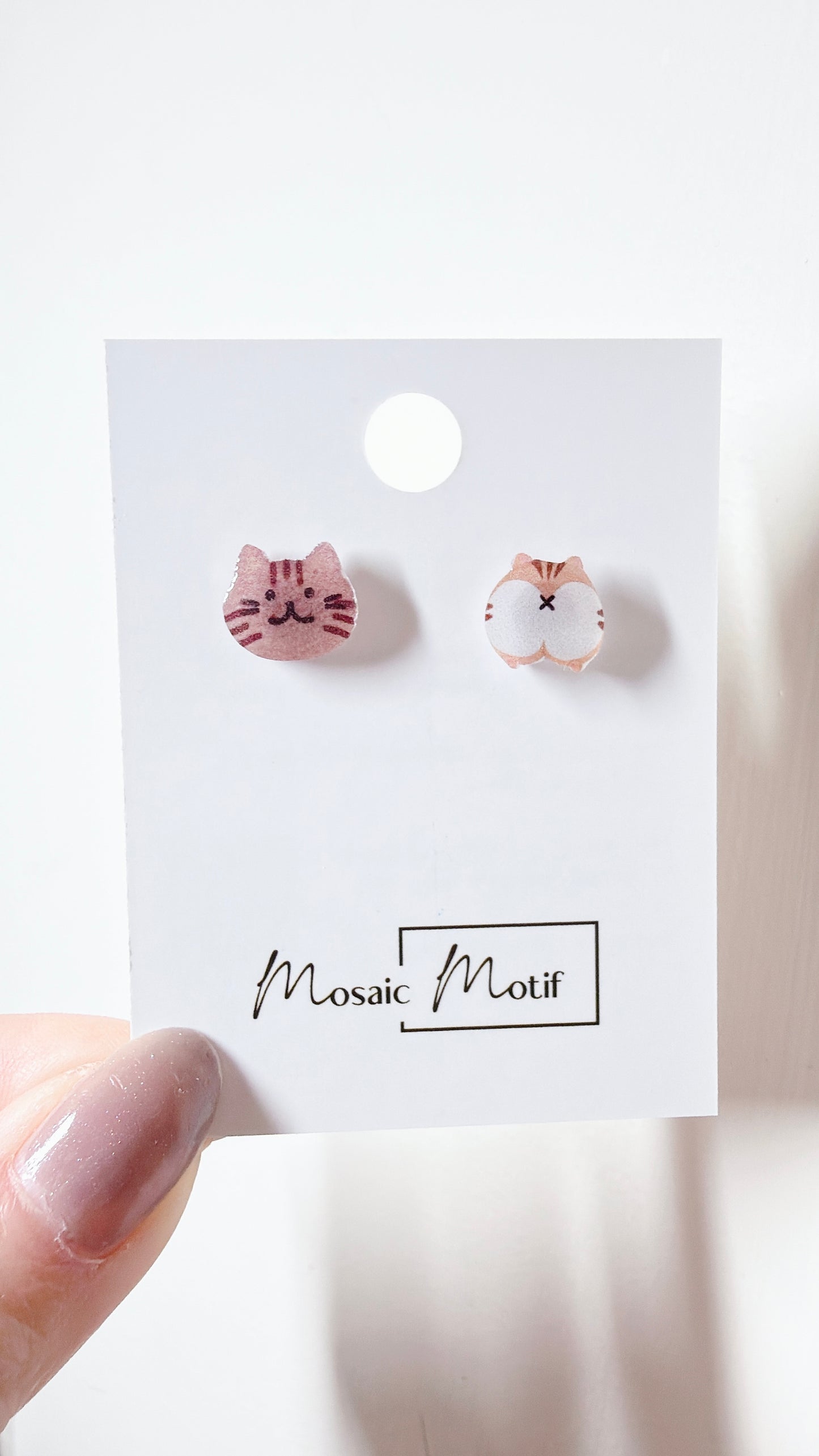 Cat Butt earrings - Cat stud butt earrings