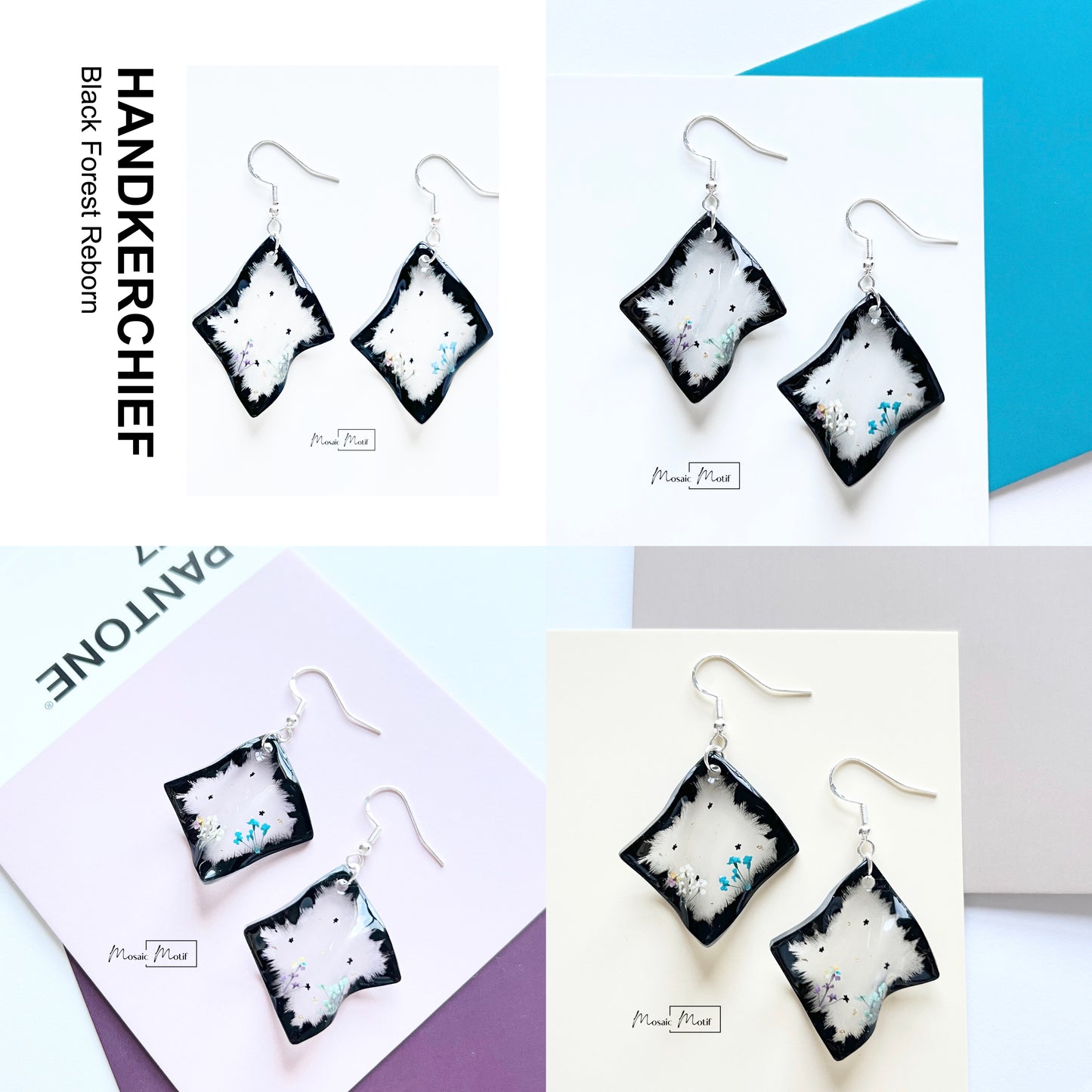 (💠Made to order) Handkerchief earrings - Elegant Translucent Style