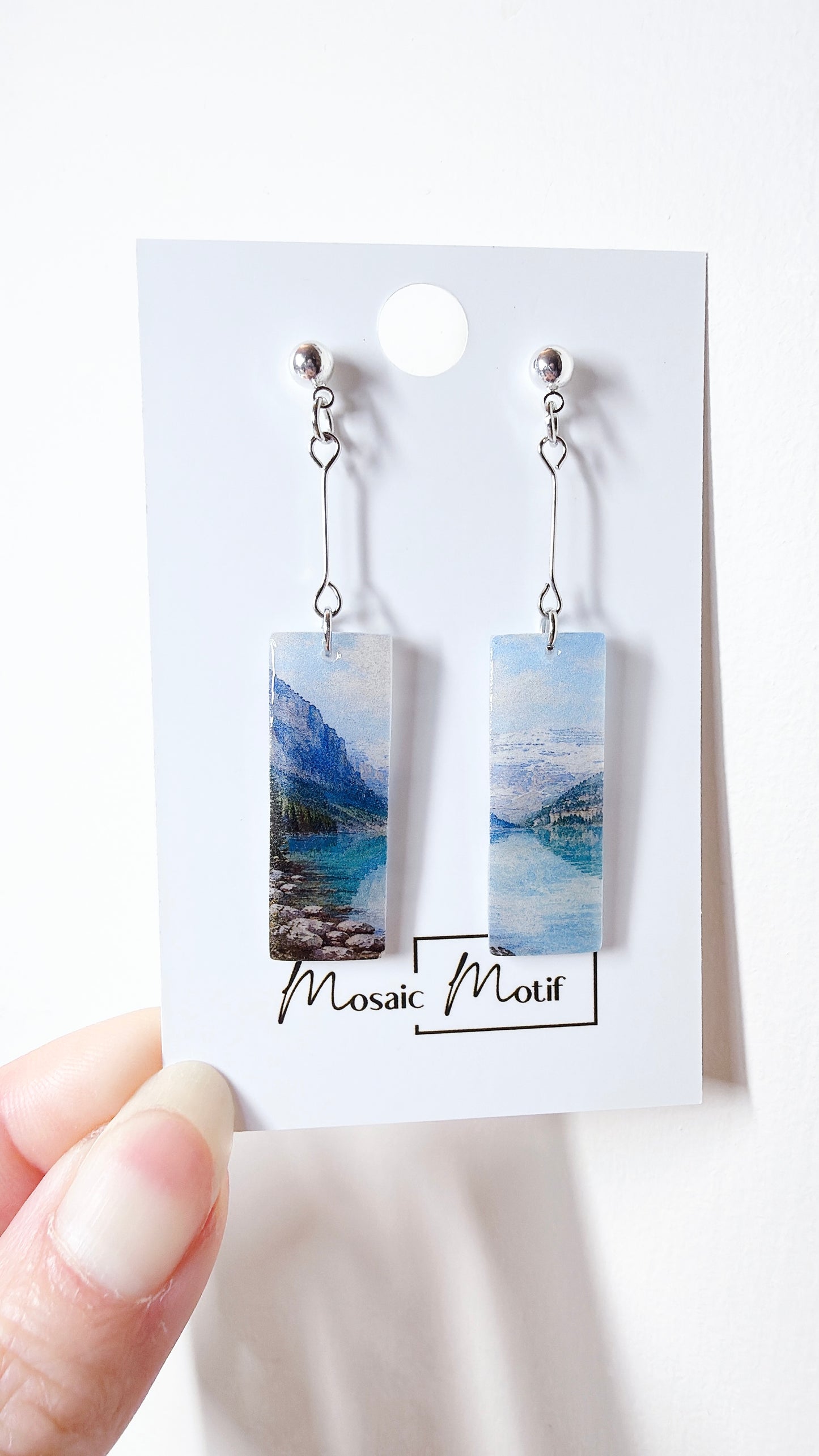 Oil painting earrings (Scenic style)