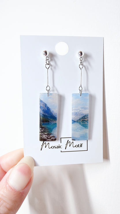 Oil painting earrings (Scenic style)