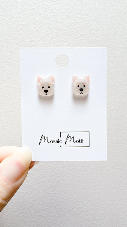 Dog earrings - Dog stud earrings (multiple breeds)