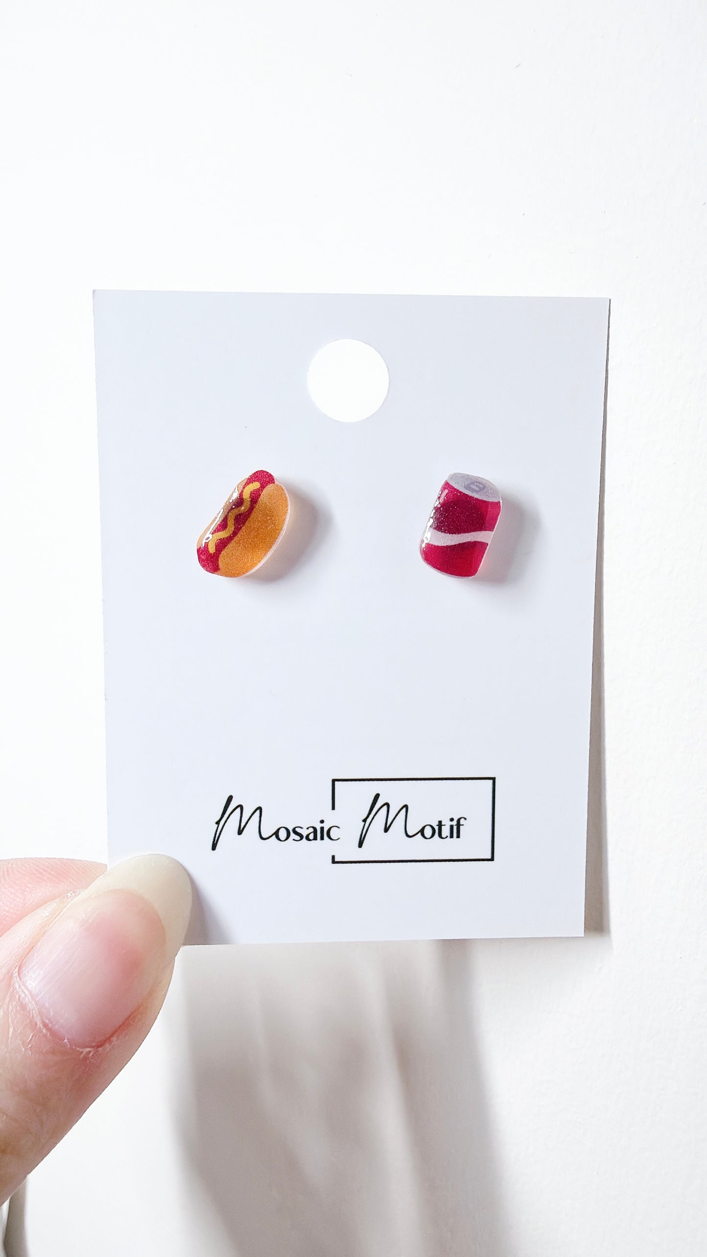 Fast Food stud earrings
