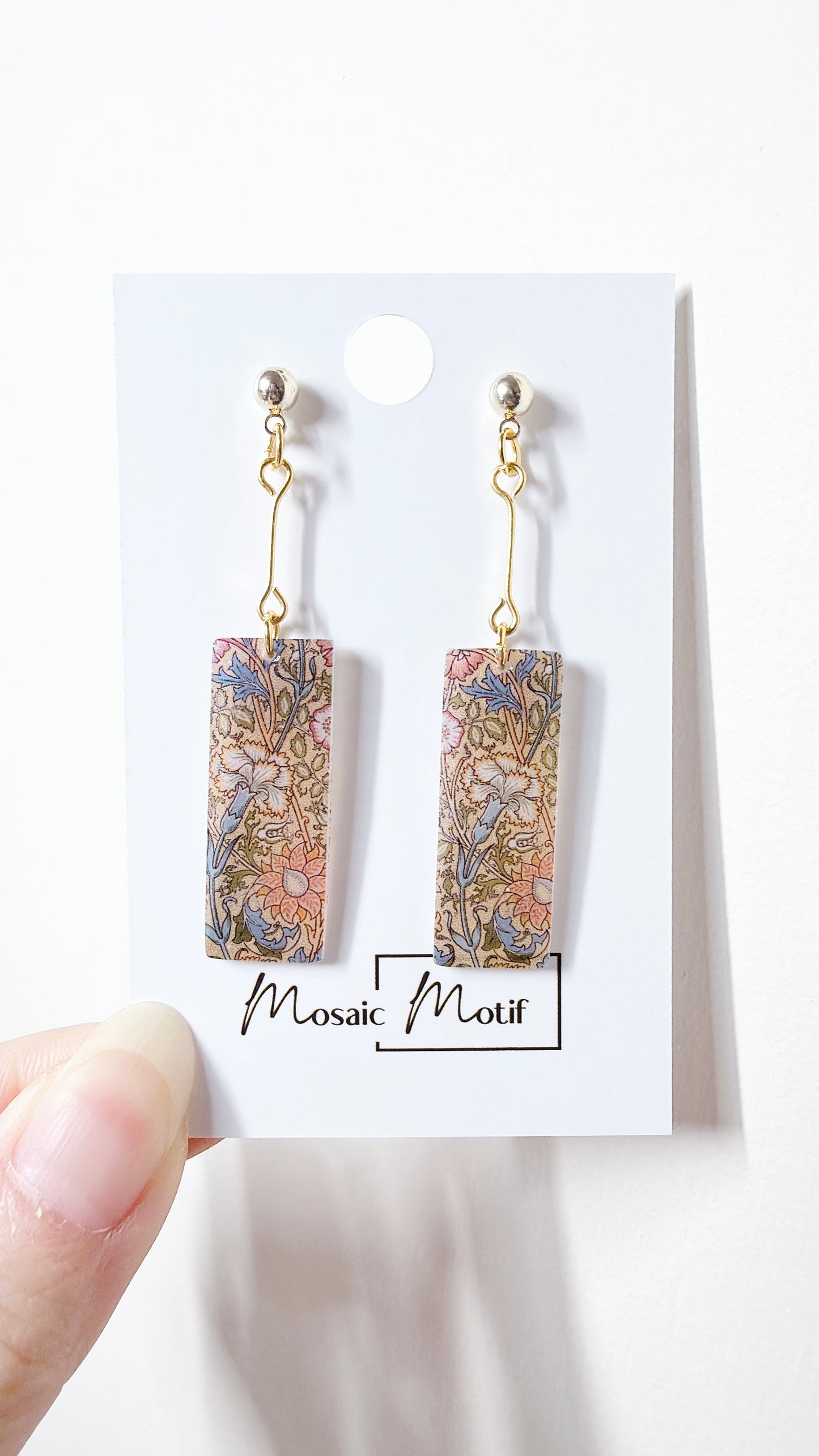 Oil painting earrings (Vintage style)