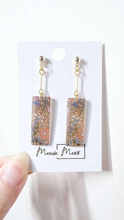 Oil painting earrings (Vintage style)