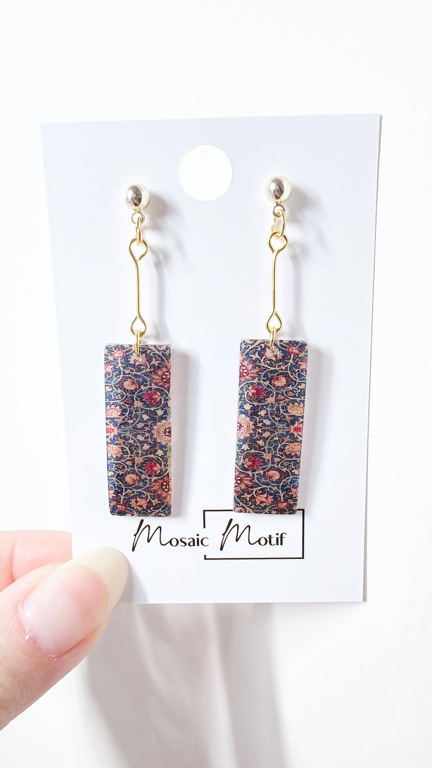 Oil painting earrings (Vintage style)