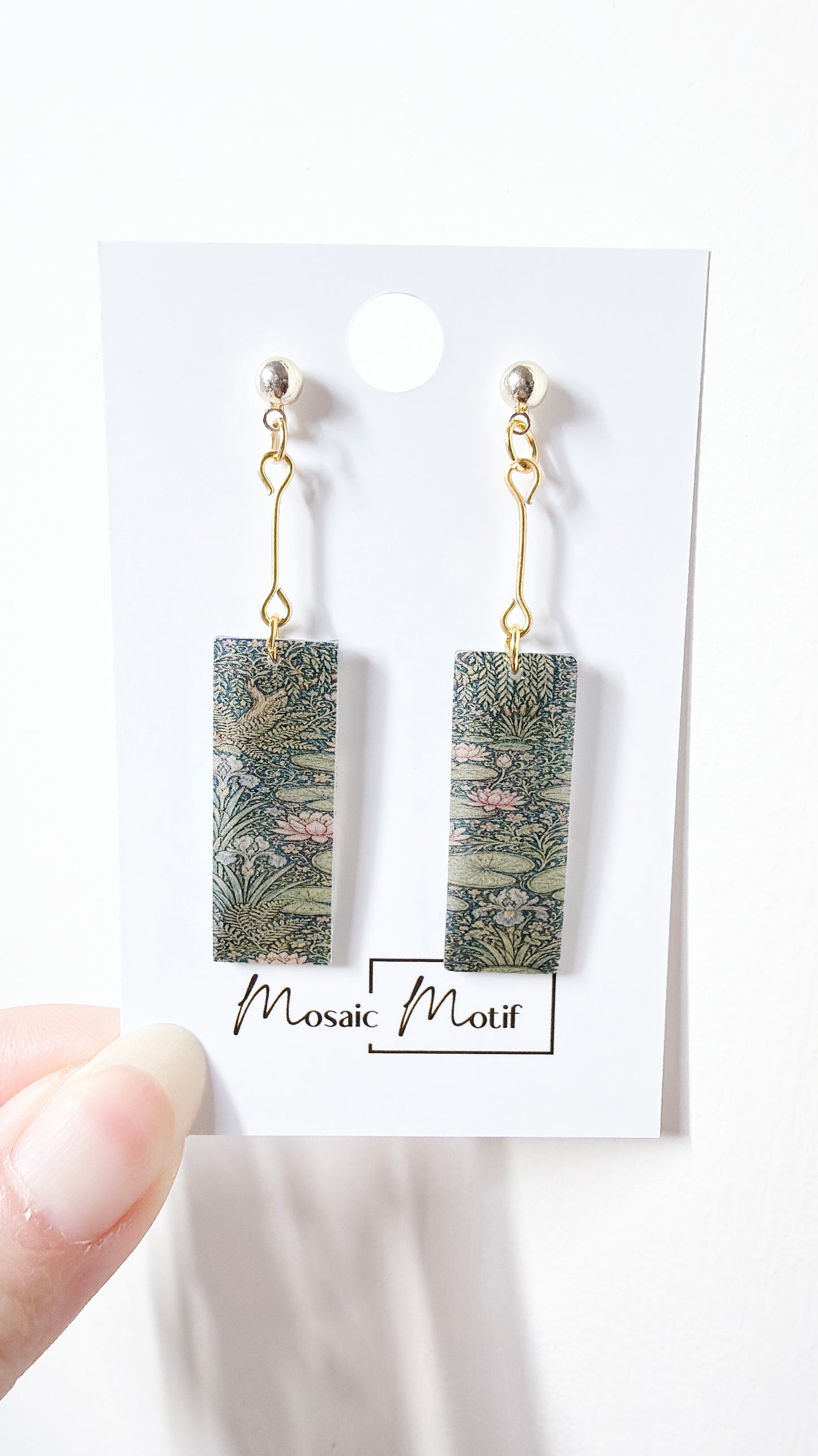 Oil painting earrings (Vintage style)