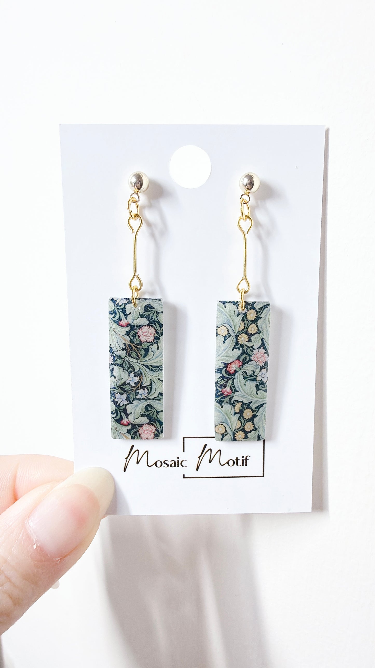 Oil painting earrings (Vintage style)