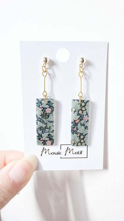 Oil painting earrings (Vintage style)