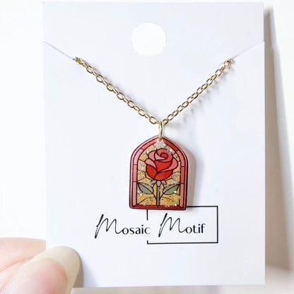 Rose in the Glass Sparkle (necklace)