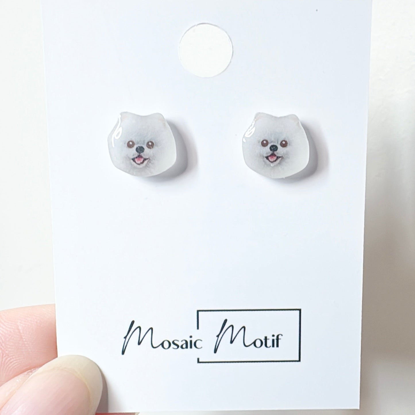 (🐾) Earrings stud - dog earrings (multiple colour)