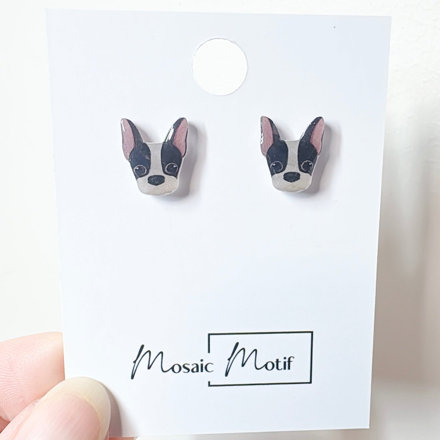 (🐾) Earrings stud - dog earrings (multiple colour)
