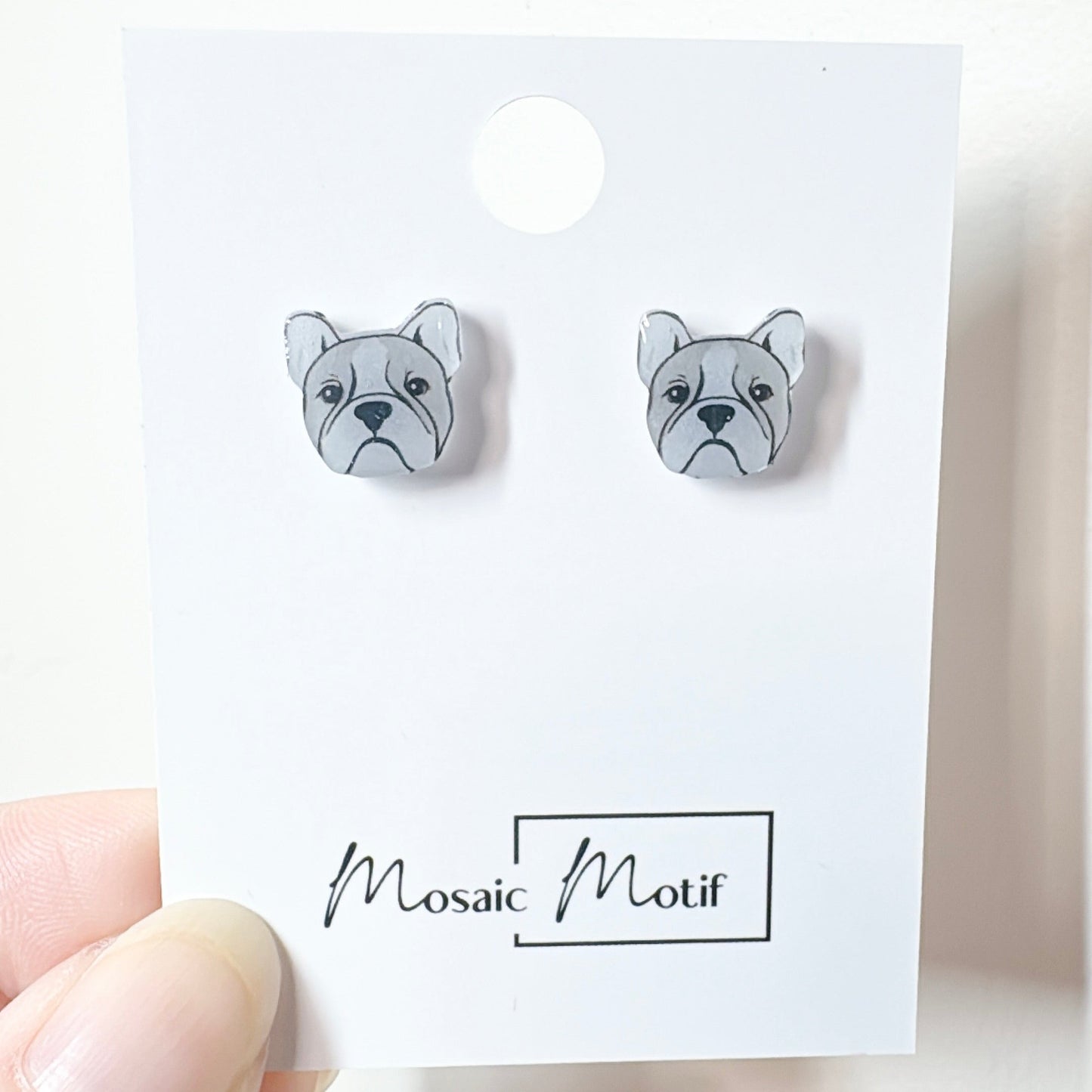 (🐾) Earrings stud - dog earrings (multiple colour)
