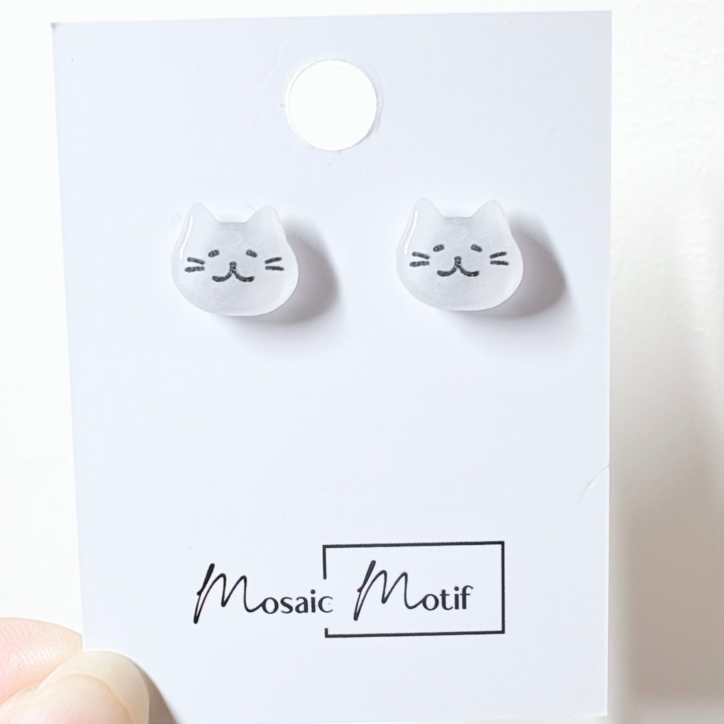 (🐾) Earrings stud - Cat earrings (multiple colour)