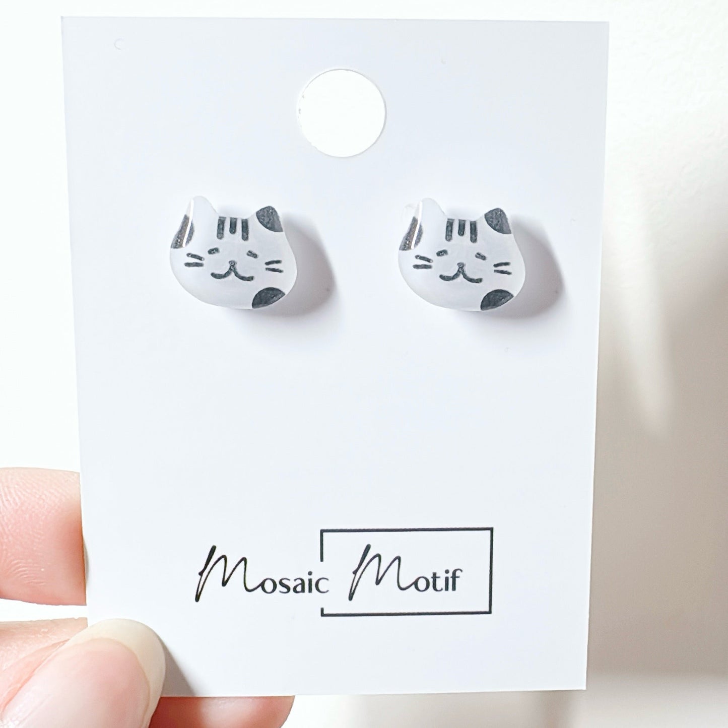 (🐾) Earrings stud - Cat earrings (multiple colour)