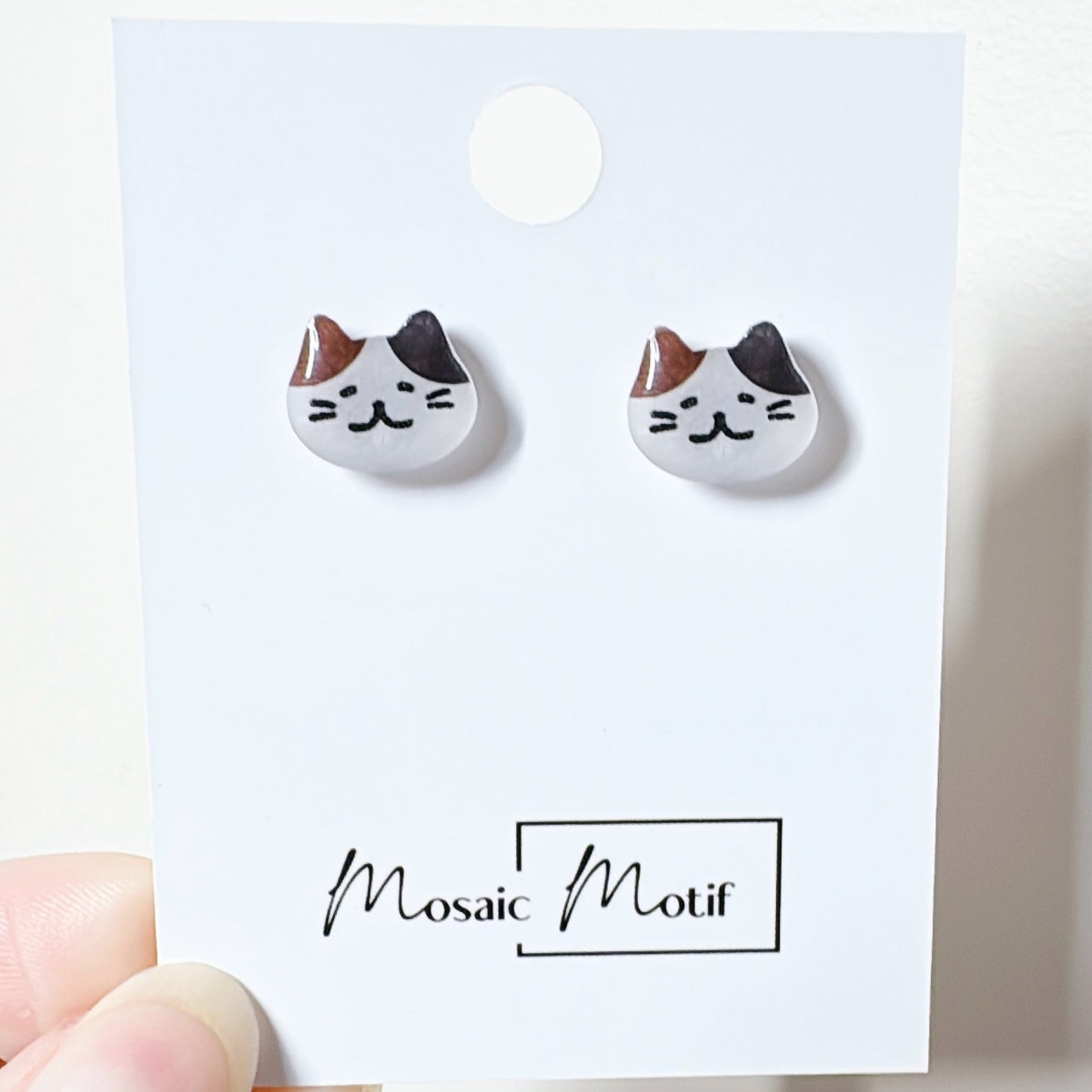 (🐾) Earrings stud - Cat earrings (multiple colour)