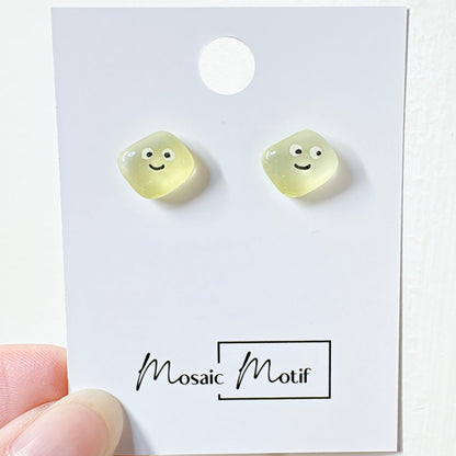Jelly Bean earrings stud