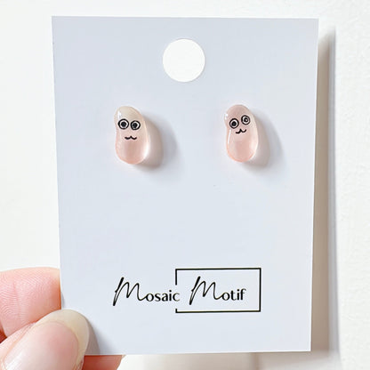 Jelly Bean earrings stud
