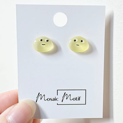 Jelly Bean earrings stud