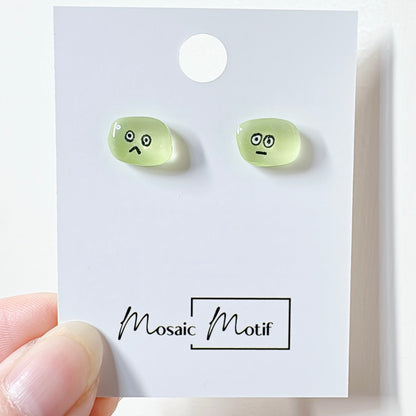 Jelly Bean earrings stud