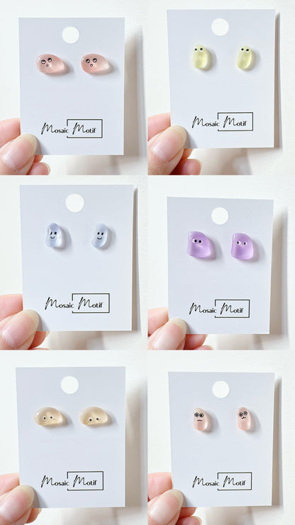 Jelly Bean earrings stud