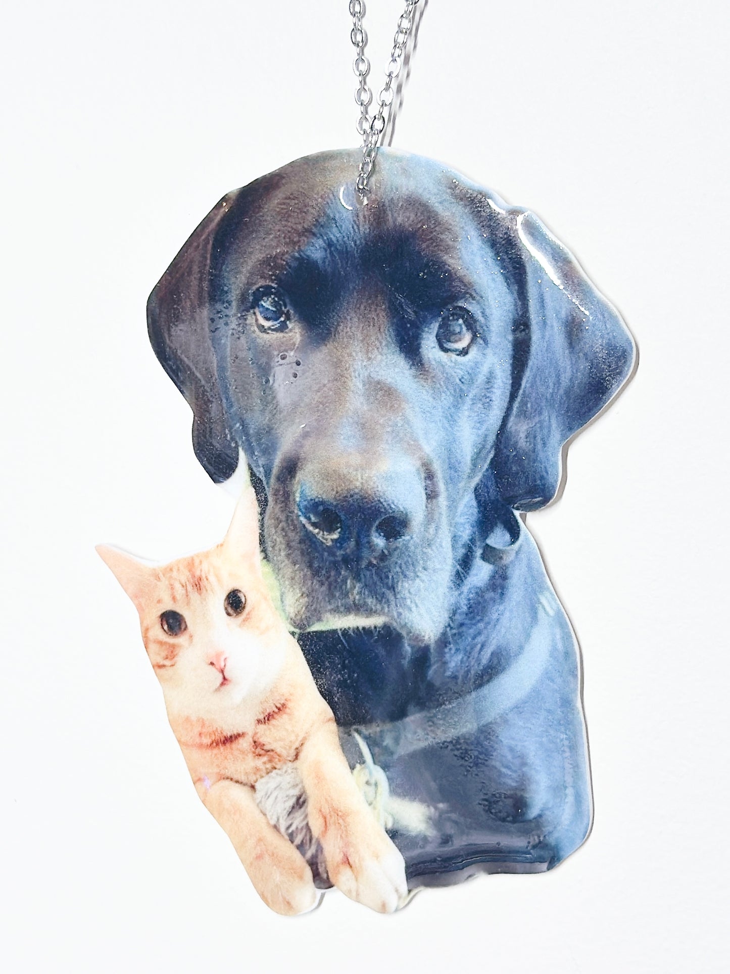 (🐾) Custom Pet Portrait - Vehicle Hanging Accessory