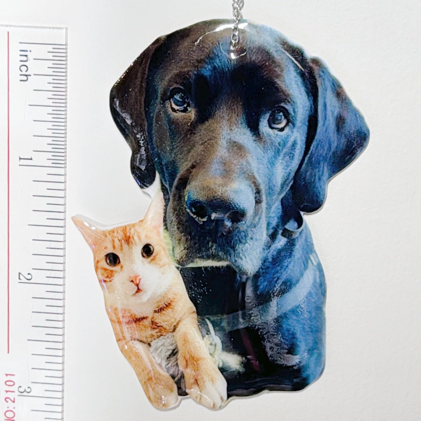 (🐾) Custom Pet Portrait - Vehicle Hanging Accessory