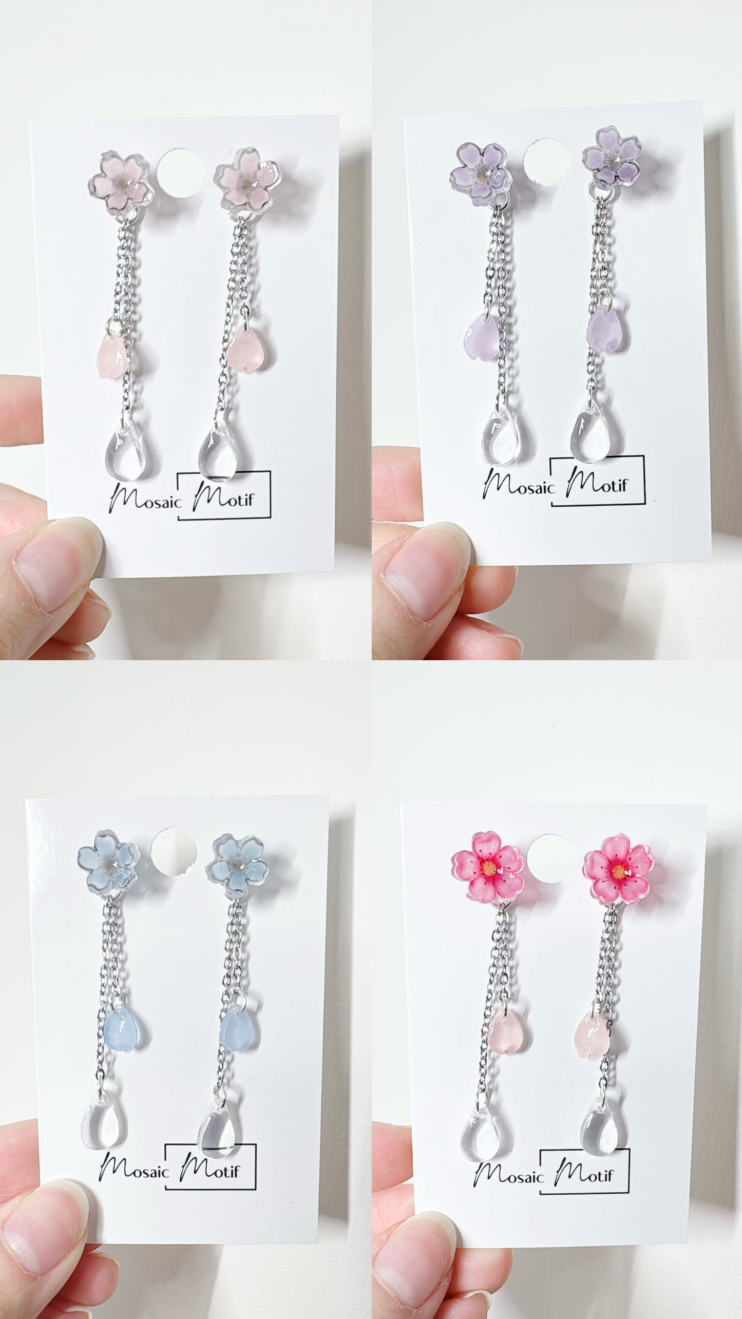 Cherry Blossom 2in1 dangle (multiple colours)