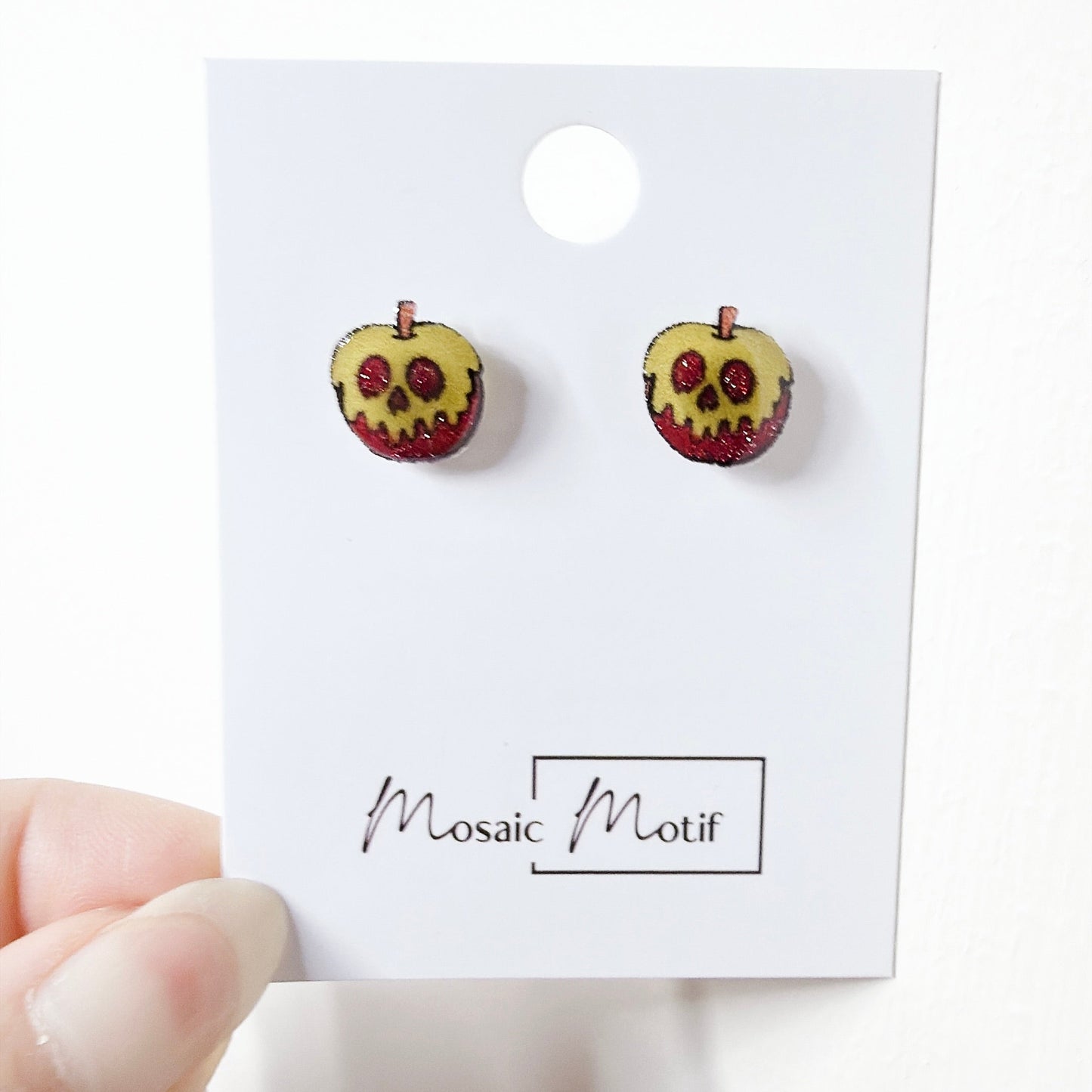 Halloween stud earrings - Poison Apple