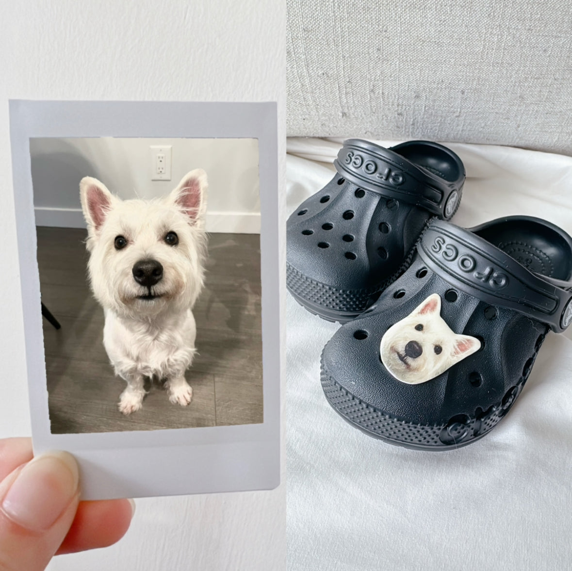 (🐾) Custom Pet Portrait - Jibbitz Crocs Decor