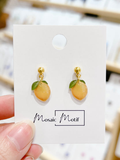 Fruit dangle earrings (multiple styles)
