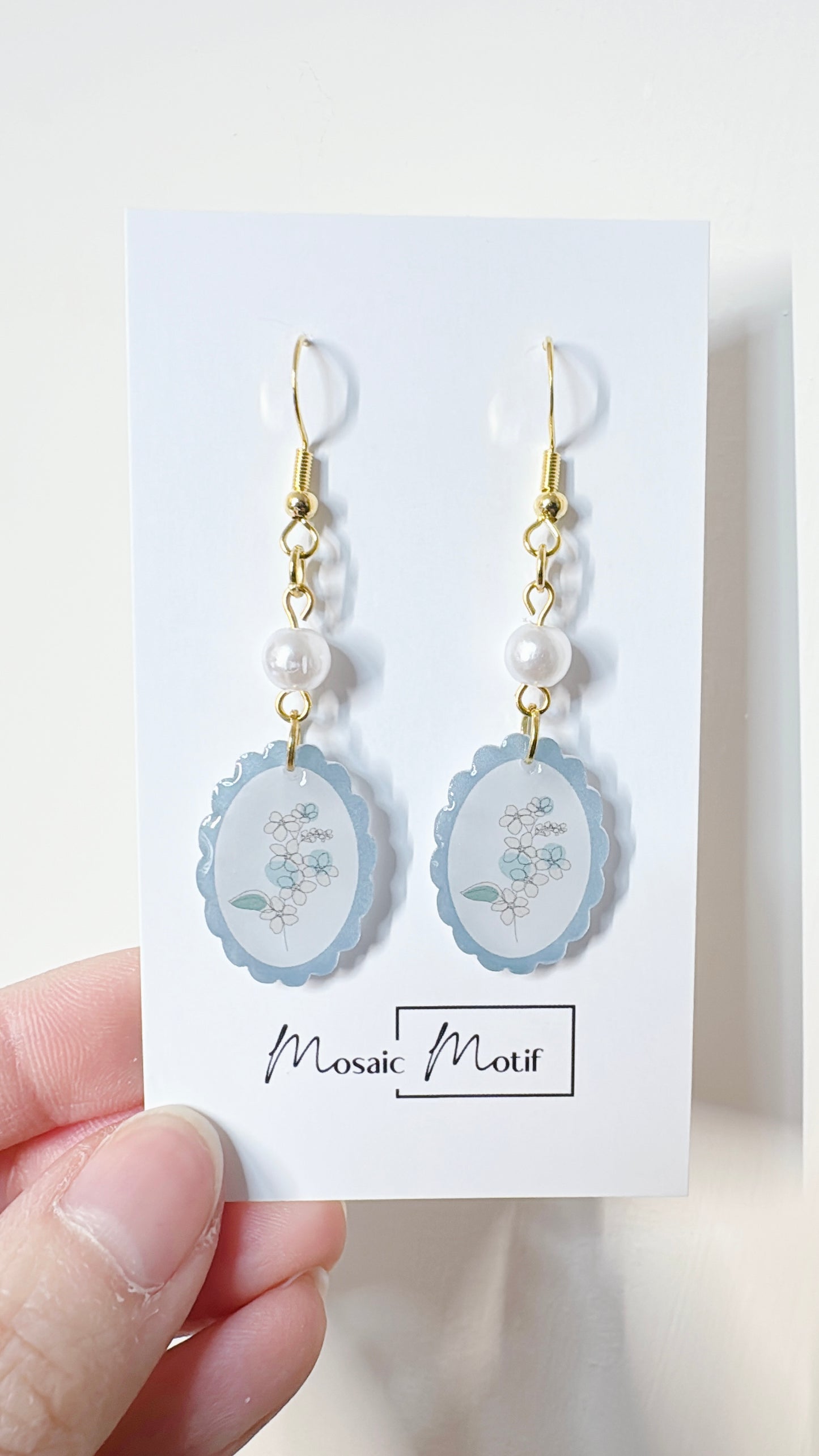 Floral Frame dangle (multiple colours)
