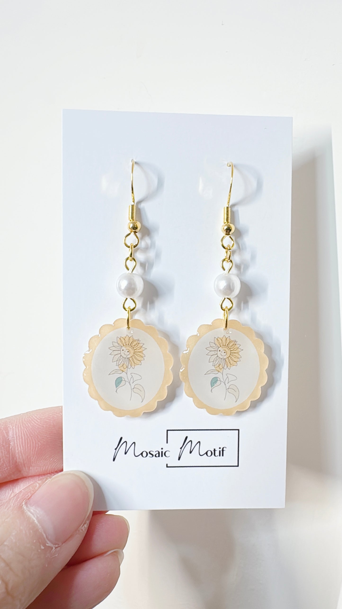 Floral Frame dangle (multiple colours)