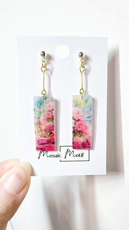 Oil painting earrings (Scenic style)