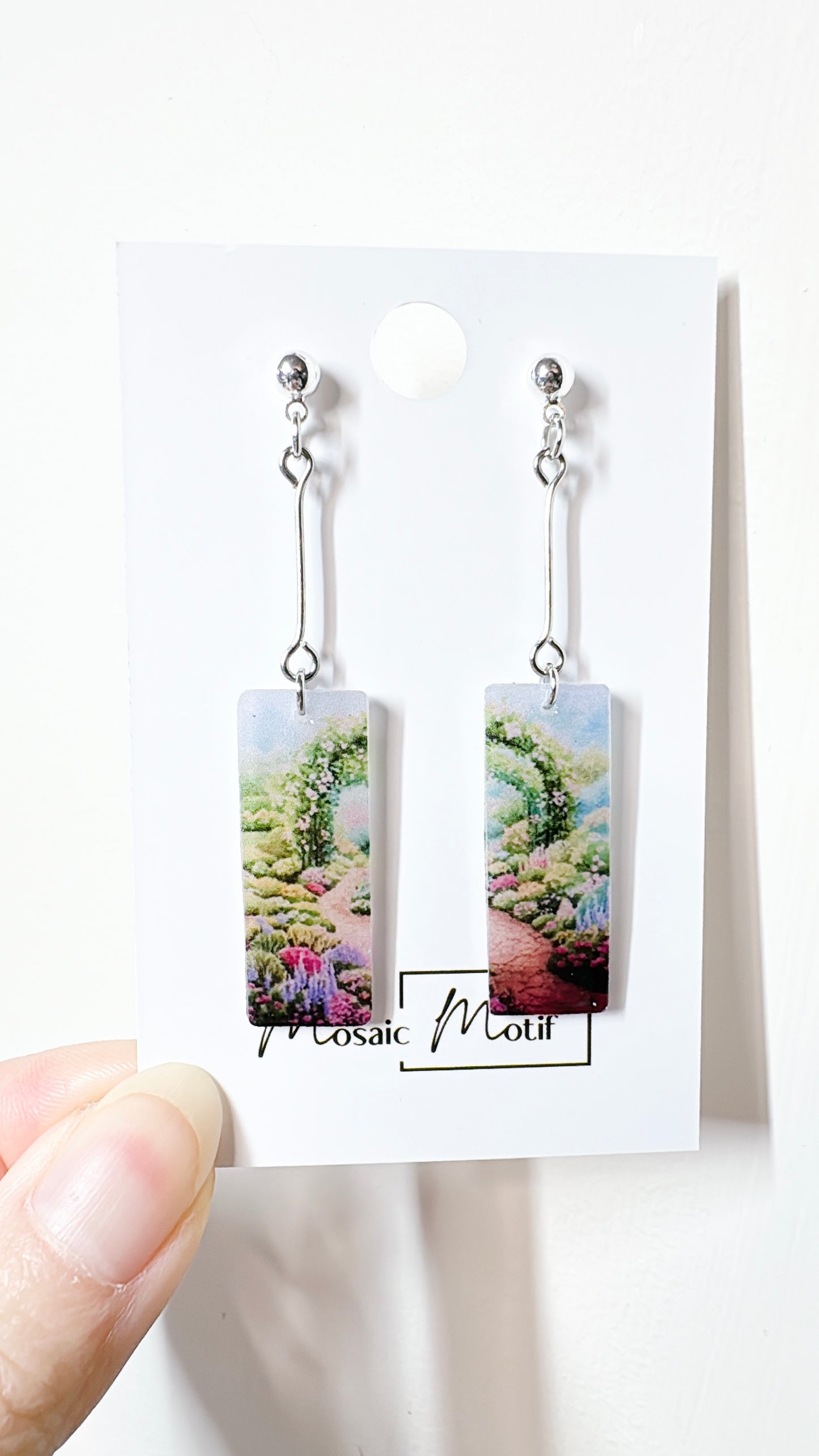 Oil painting earrings (Scenic style)