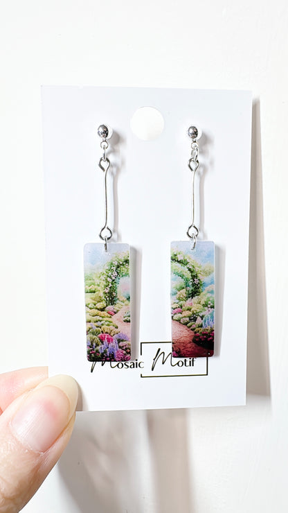 Oil painting earrings (Scenic style)
