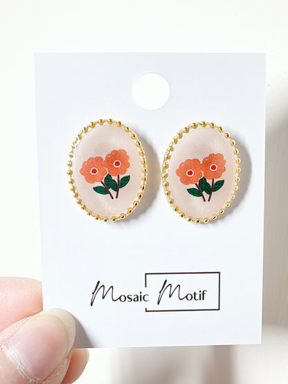 Floral Vintage statement earrings (multiple designs)