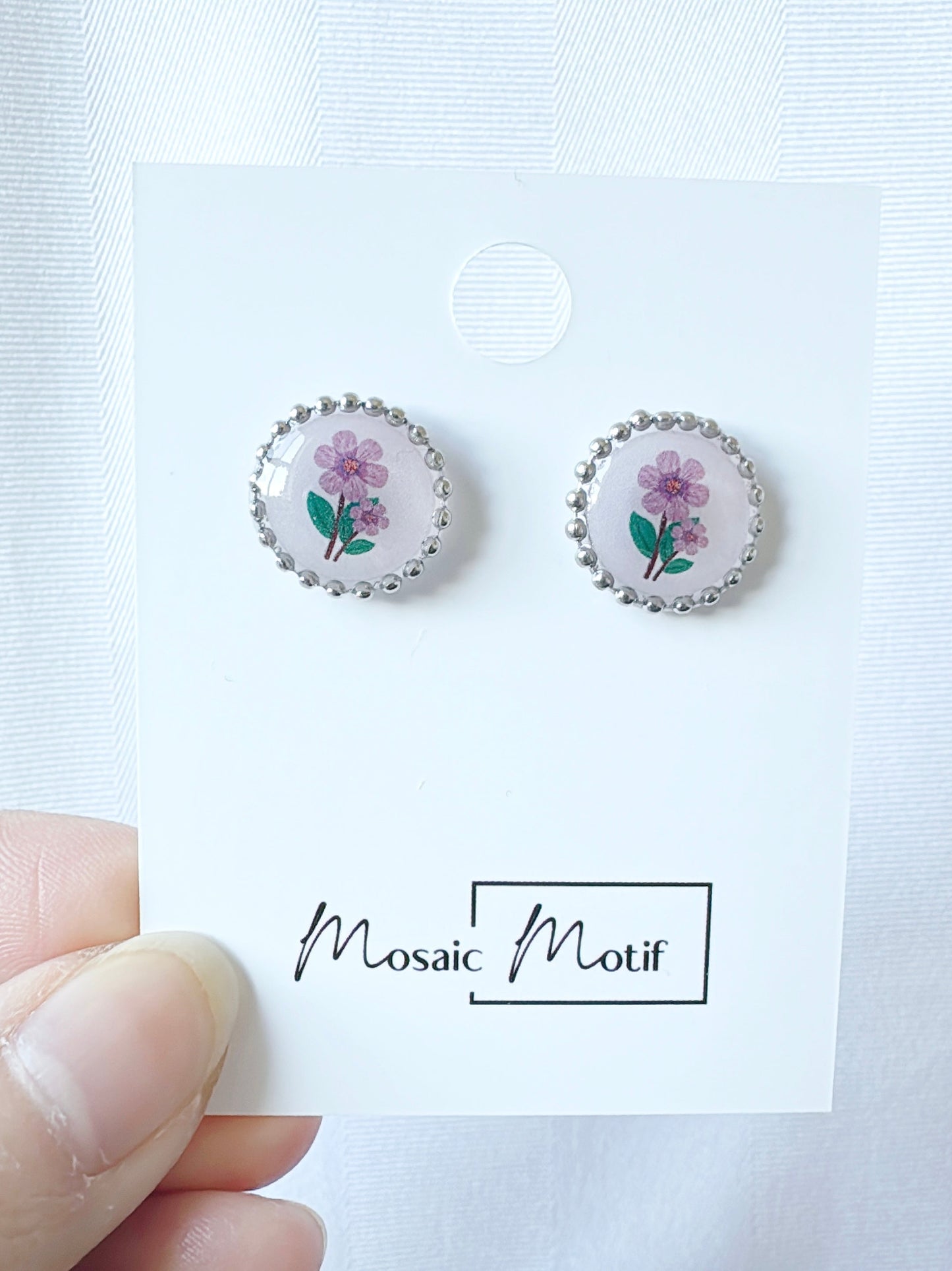 Floral Vintage mini earrings (multiple designs)