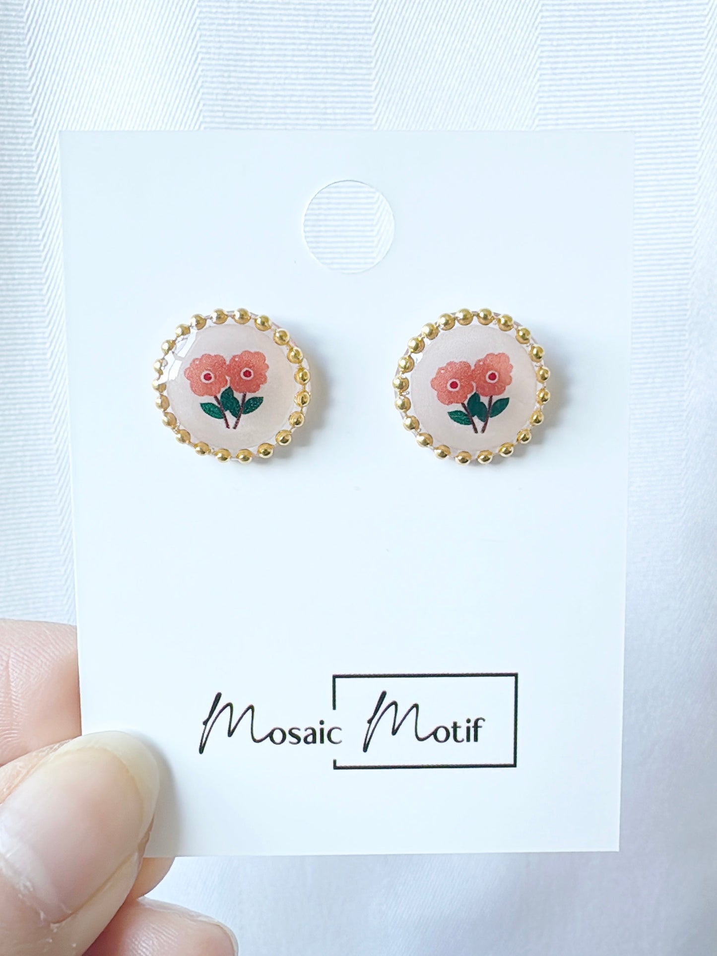 Floral Vintage mini earrings (multiple designs)
