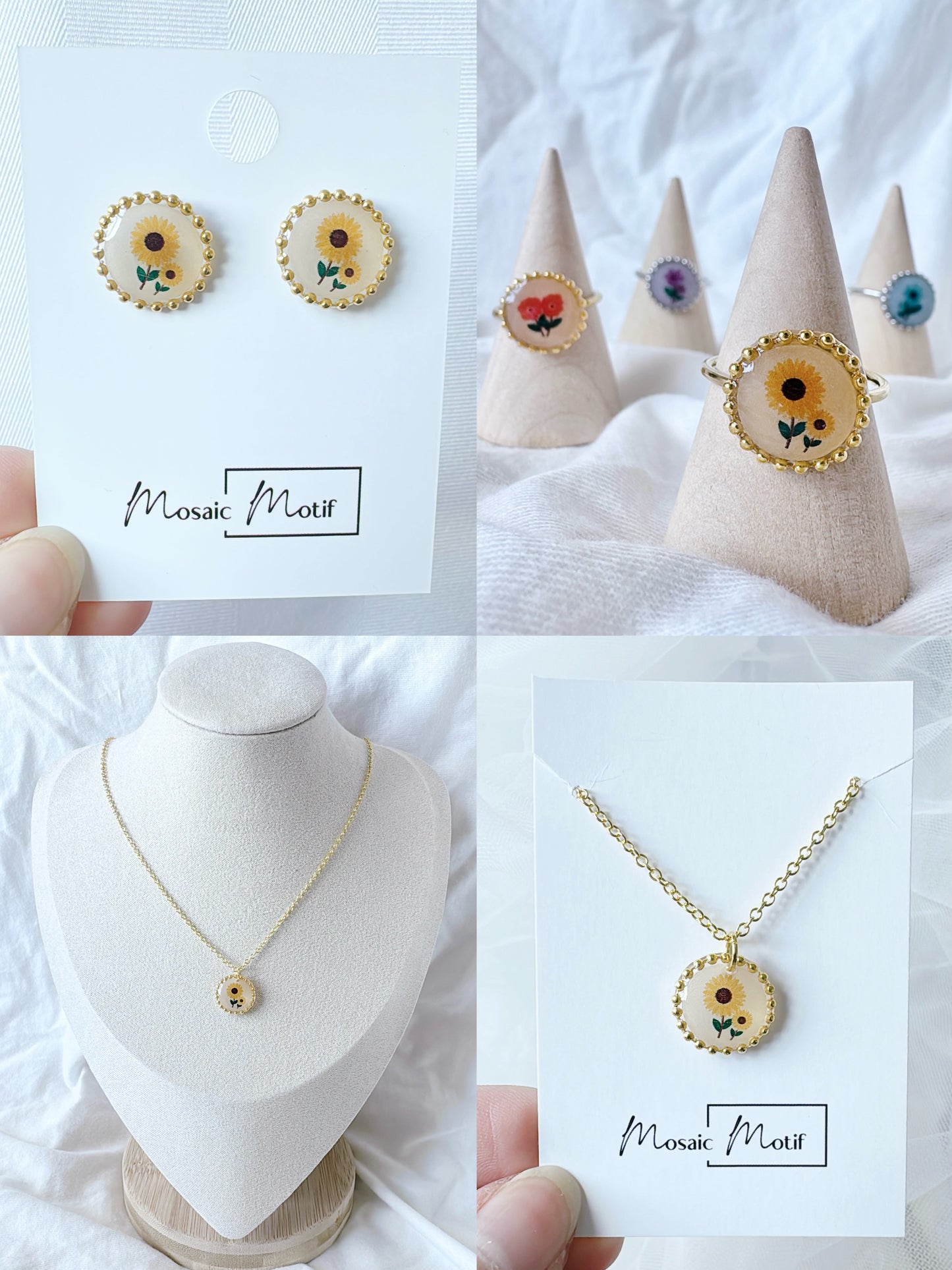 Floral Vintage pearl dangle earrings