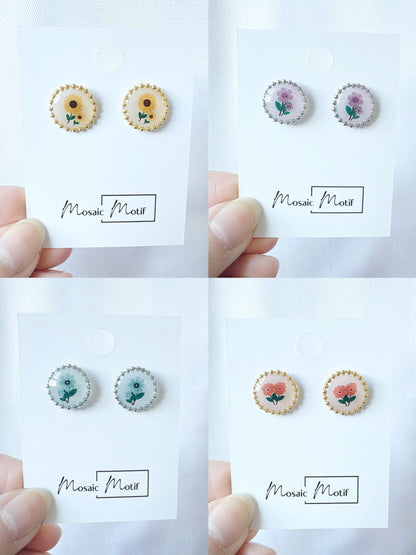 Floral Vintage gift set (earrings, necklace, ring)