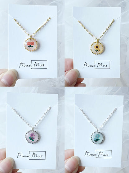Floral Vintage gift set (earrings, necklace, ring)