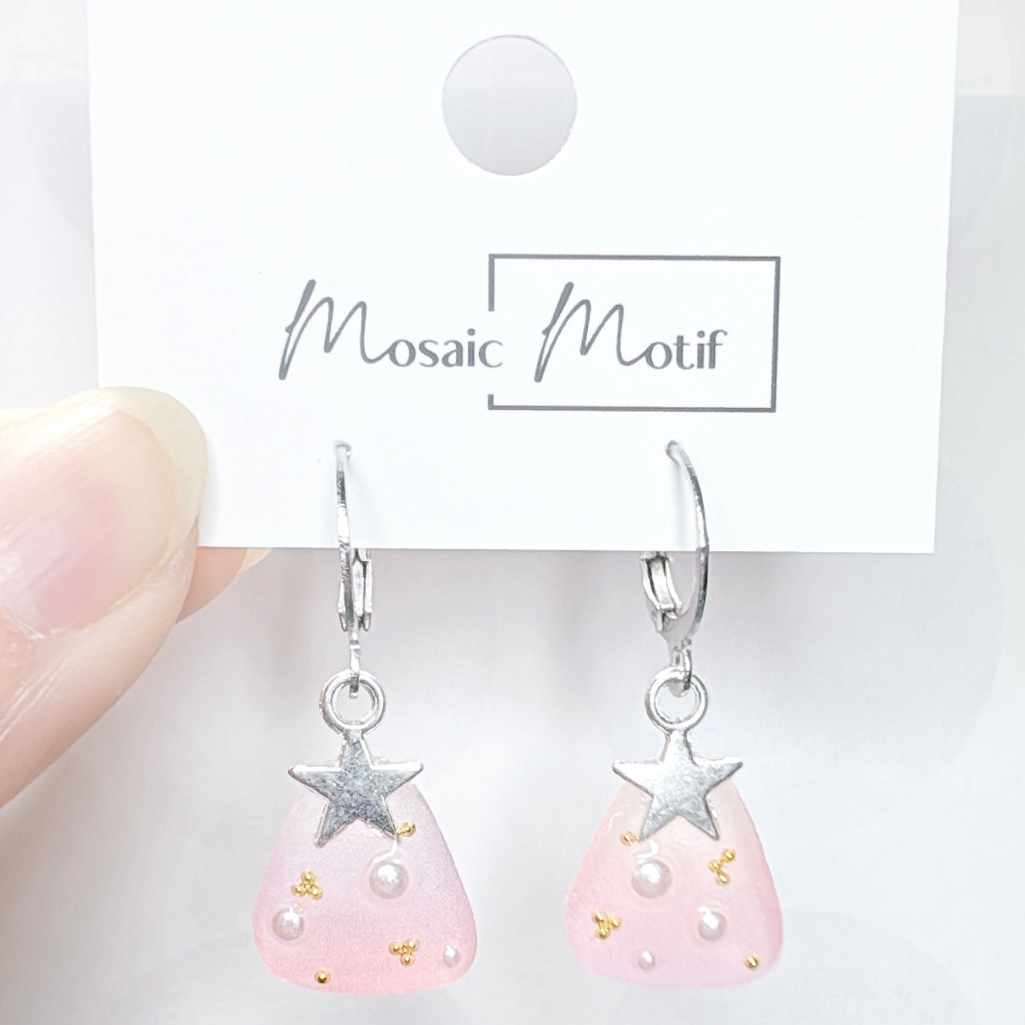 Xmas tree cutie earrings (Pearl)