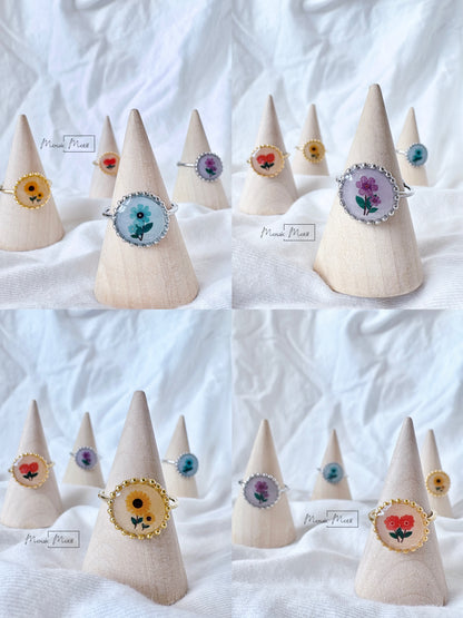 Floral Vintage gift set (earrings, necklace, ring)